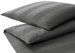 Elegante Mako-Satin-Bettwäsche grau