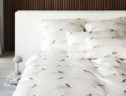 Elegante Satin-Bettwäsche beigeweiß