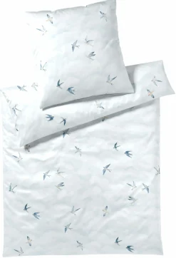 Elegante Satin-Bettwäsche weiß