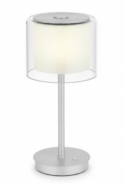 elements by BANKAMP LED-Tischleuchte 1flg silberfarben
