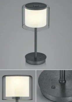 elements by BANKAMP LED-Tischleuchte 1flg schwarz