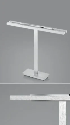 elements by BANKAMP LED-Tischleuchte 1flg silberfarben
