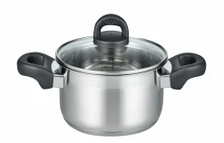 Elo Fleischtopf m. Deckel 16cm silberfarben