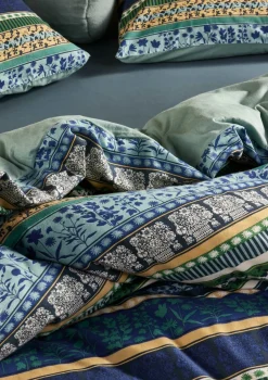 ESSENZA HOME Flanell-Bettwäsche grün