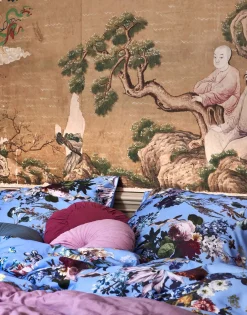 ESSENZA HOME Satin-Bettwäsche blau