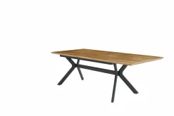 Esstisch ausziehbar beigeschwarz