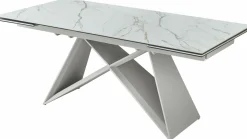 Esstisch beidseitig ausziehbar weiß