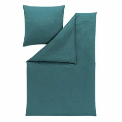 Estella Mako-Interl.-Jersey-Bettwäsche blau
