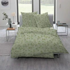 Estella Mako-Interl.-Jersey-Bettwäsche grün