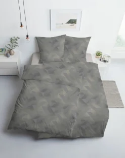 Estella Mako-Interl.-Jersey-Bettwäsche grau