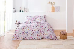 Estella Mako-Satin-Bettwäsche violett