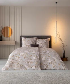 Estella Mako-Satin-Bettwäsche silberfarben