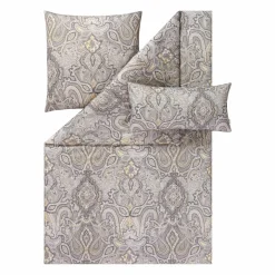 Estella Mako-Satin-Bettwäsche grau