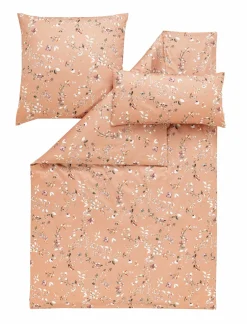 Estella Mako-Satin-Bettwäsche orange