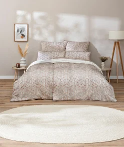 Estella Mako-Satin-Bettwäsche orange