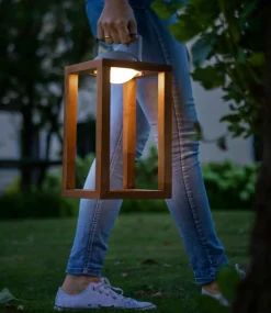 Fabas Luce LED-Akku-Laterne 1flg braun