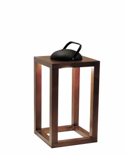 Fabas Luce LED-Akku-Laterne 1flg braun