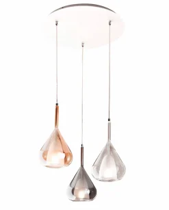 Fabas Luce Pendelleuchte 3flg weiß