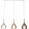 Fabas Luce Pendelleuchte 3flg grau