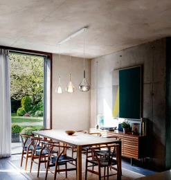 Fabas Luce Pendelleuchte 3flg grau