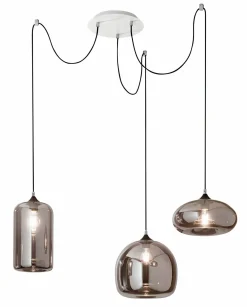 Fabas Luce Pendelleuchte 3flg weiß