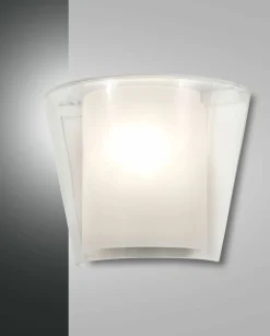 Fabas Luce Wandleuchte 1flg weißtransparent