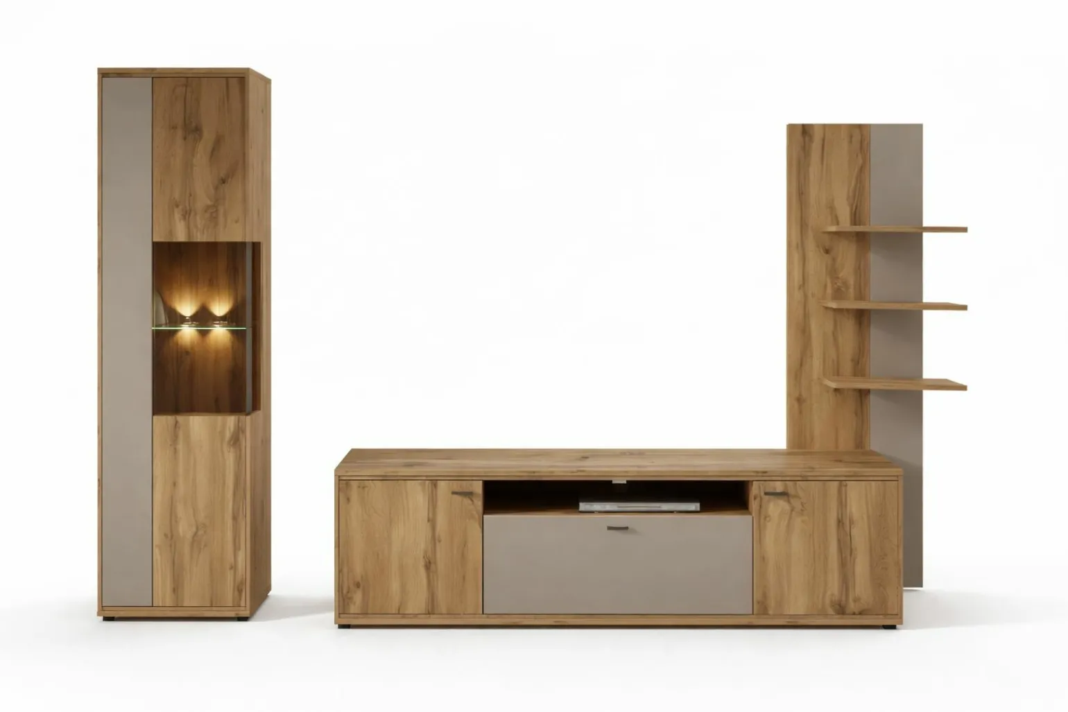 FAKTA Wohnwand braun