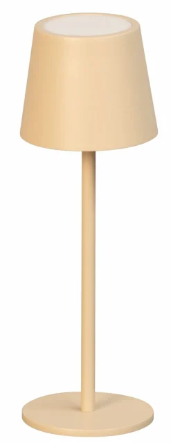 FH Lighting LED-Akku-Tischleuchte 1flg braun