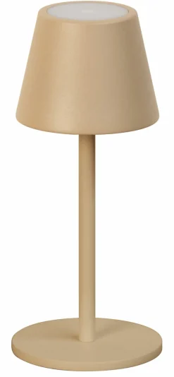 FH Lighting LED-Akku-Tischleuchte 1flg braun