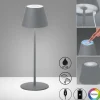 FH Lighting LED-Akku-Tischleuchte 1flg grau