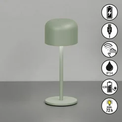 FH Lighting LED-Akku-Tischleuchte 1flg grün