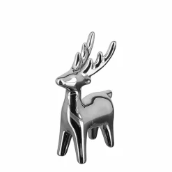 Fink Dekofigur Hirsch 18cm silberfarben