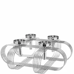 Fink Dekokranz 4flg. 48cm silberfarben