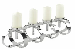 Fink Kerzenleuchter 4flg. 85cm silberfarben