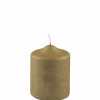 Fink Stumpenkerze 10cm goldfarben
