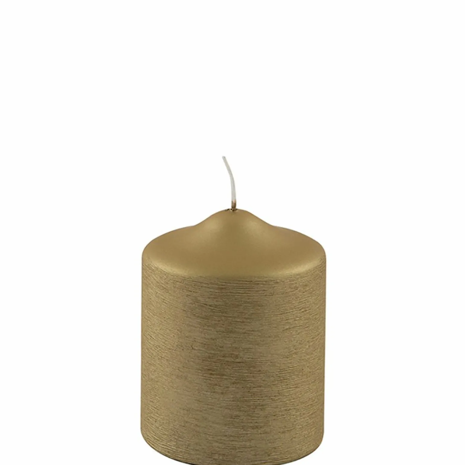 Fink Stumpenkerze 10cm goldfarben