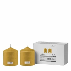 Fink Stumpenkerze 10cm goldfarben