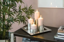 Fink Tablett 34x34cm silberfarben