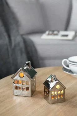 Fink Teelichthalter 11,5cm silberfarben