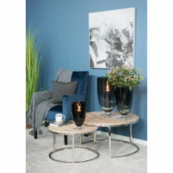 Fink Vase 50x28cm grau