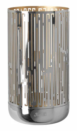 Fink Windlicht 24cm goldfarbensilberfarben