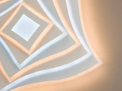 Fischer & Honsel LED-Deckenleuchte 2flg beigegrau