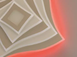 Fischer & Honsel LED-Deckenleuchte 2flg beigegrau