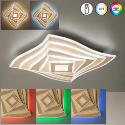 Fischer & Honsel LED-Deckenleuchte 2flg beigegrau