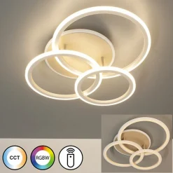 Fischer & Honsel LED-Deckenleuchte 1flg beigegrau