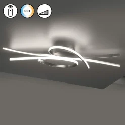 Fischer & Honsel LED-Deckenleuchte 1flg silberfarben