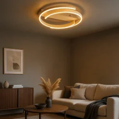 Fischer & Honsel LED-Deckenleuchte 1flg braun