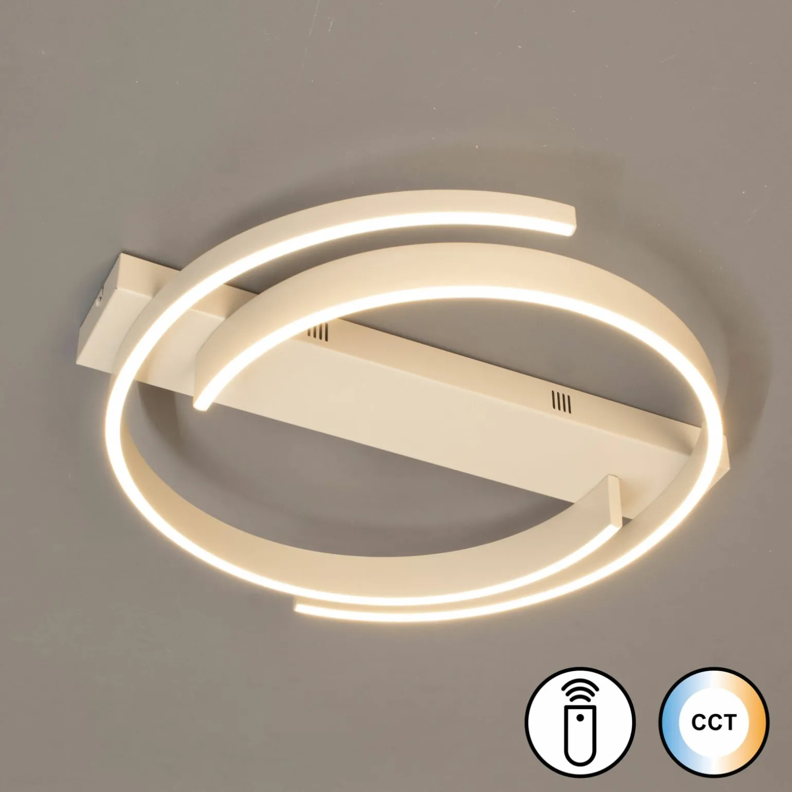 Fischer & Honsel LED-Deckenleuchte 1flg braun