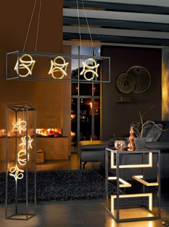 Fischer & Honsel LED-Pendelleuchte 3flg schwarz