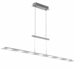 Fischer & Honsel LED-Pendelleuchte 7flg silberfarben